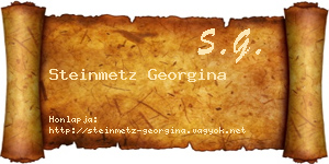 Steinmetz Georgina névjegykártya